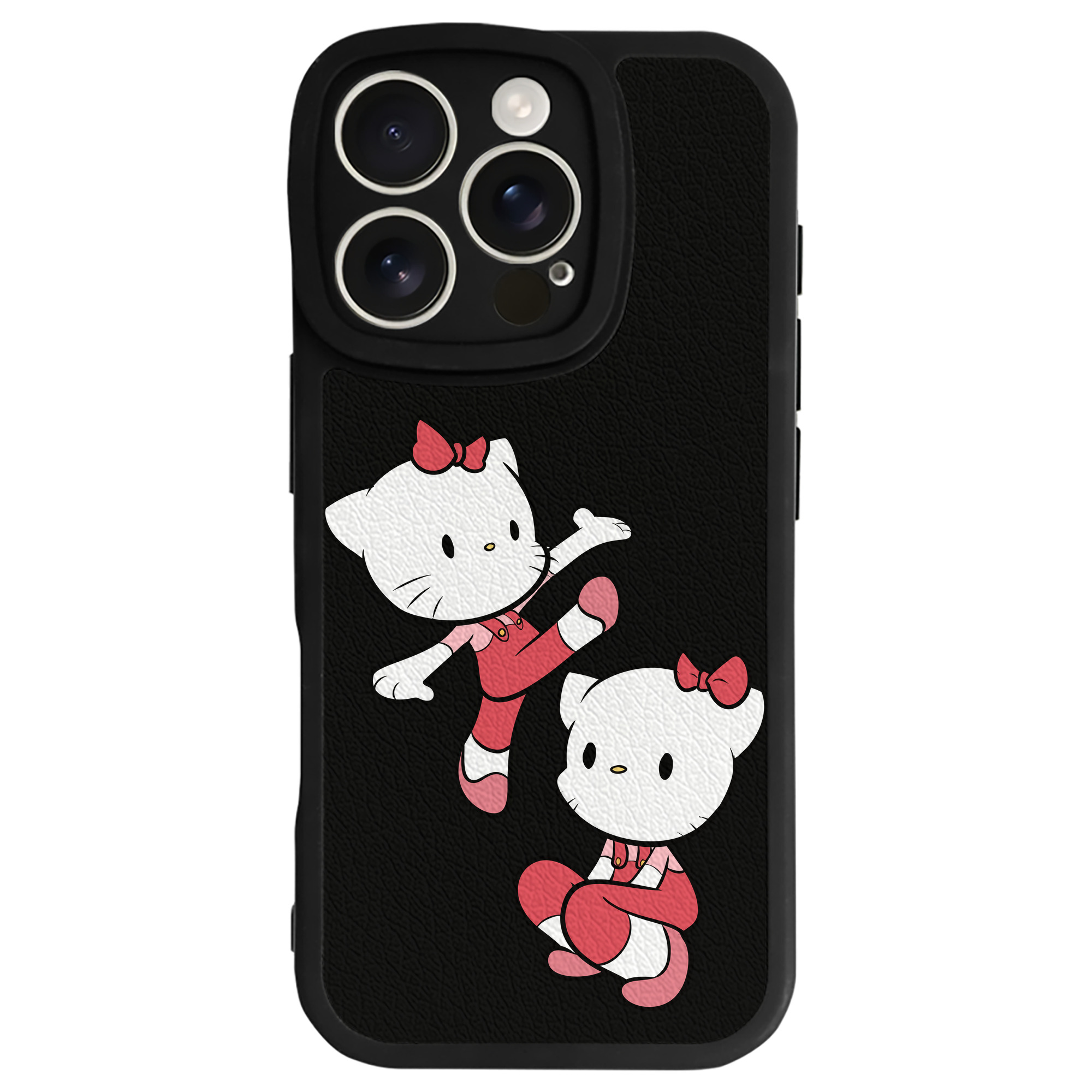（画像用） Hello Kitty ハローキティ 【iPhone 16シリーズ対応】シリコンスマホケース（レザー調） 材質：シリコン